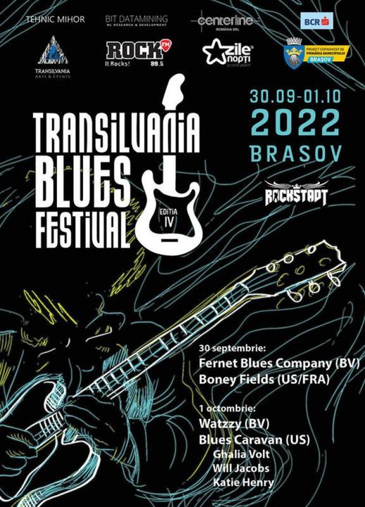 Transilvania Blues Festival revine în Braşov, la Rockstadt, între 30 septembrie -1 octombrie 2022